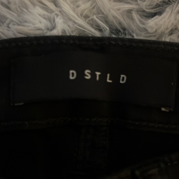 DSTLD Authentic matte wax coated DSTLD black skinny jeans. - Picture 3 of 8